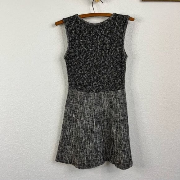 Theory Tweed Cozma Aglow Fit Flare Contrast Menswear Dress - Picture 8 of 11